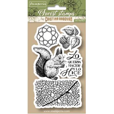 Stamperia Natural Rubber Stamps - Squirrel